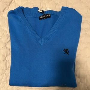 Express v-neck sweater Blue - Large